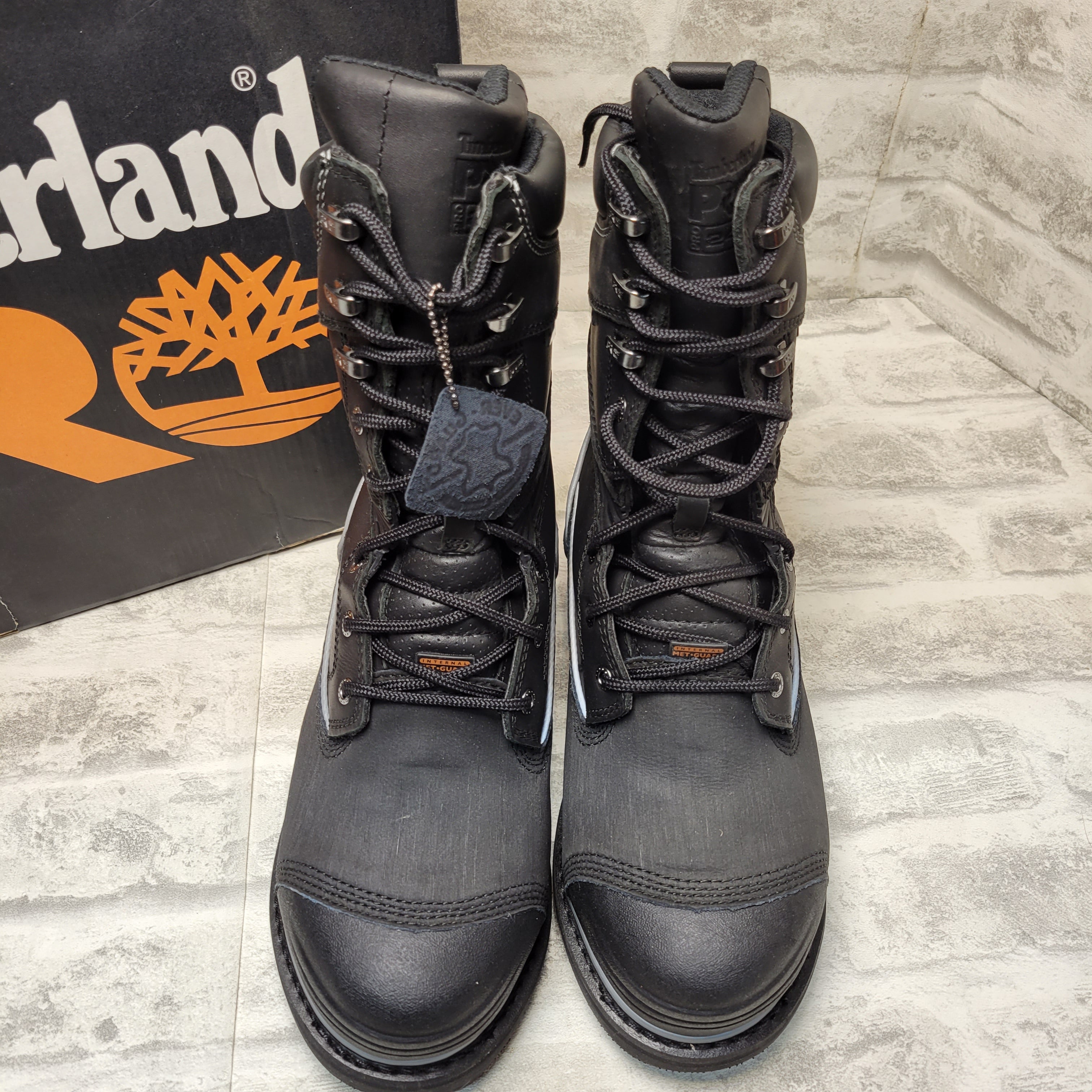 Timberland PRO Men's Gravel Pit 10" Steel-Toe Waterproof Boot, 7.5 Black (7869938073838)